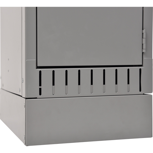 Base sur&eacute;lev&eacute;e, 1 Blocs, 4" lo x 12" la x 18" p, Gris, Acier Meunier Outillage Industriel