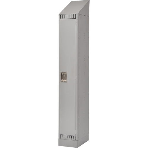 Casiers assembl&eacute;s, 12" x 18" x 72", Acier, Gris, Rivet (assembl&eacute;) Meunier Outillage Industriel