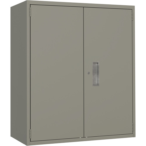 Lo-Boy Storage Cabinet, Steel, 2 Shelves, 40" H x 36" W x 18" D, Grey Meunier Outillage Industriel