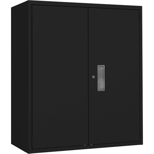 Lo-Boy Storage Cabinet, Steel, 2 Shelves, 42" H x 36" W x 18" D, Black Meunier Outillage Industriel