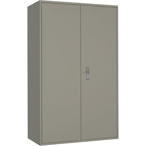 Extra Wide Hi-Boy Storage Cabinet, Steel, 4 Shelves, 72" H x 48" W x 24" D, Grey Meunier Outillage Industriel