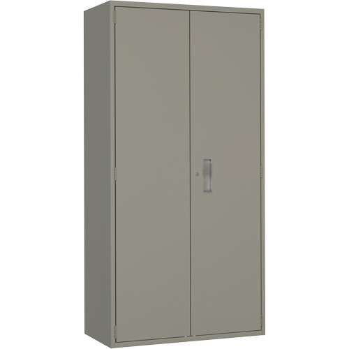 Hi-Boy Storage Cabinet, Steel, 4 Shelves, 72" H x 36" W x 18" D, Grey Meunier Outillage Industriel