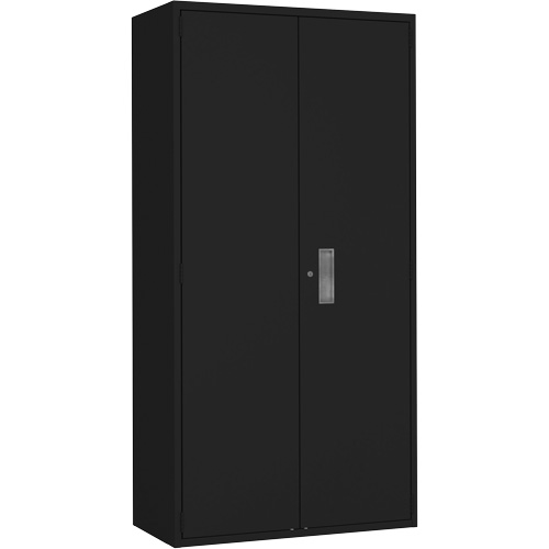 Hi-Boy Storage Cabinet, Steel, 4 Shelves, 72" H x 36" W x 18" D, Black Meunier Outillage Industriel