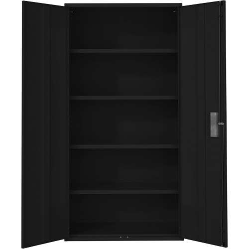 Hi-Boy Storage Cabinet, Steel, 4 Shelves, 72" H x 36" W x 18" D, Black Meunier Outillage Industriel
