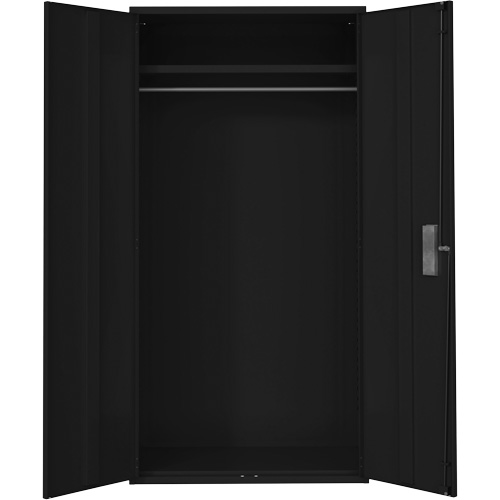 Wardrobe Storage Cabinet, Steel, 36" W x 18" D x 72" H, Black Meunier Outillage Industriel