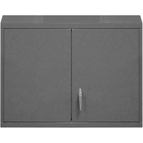 Armoire murale, 27" h x 29-7/8" la x 13-11/16" p, 2 tablettes, Acier, Gris Meunier Outillage Industriel