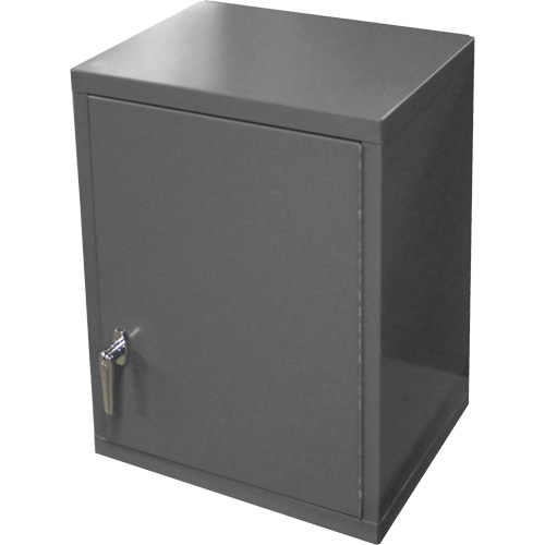 Armoire murale, 27" h x 13-11/16" la x 18" p, 2 tablettes, Acier, Gris Meunier Outillage Industriel