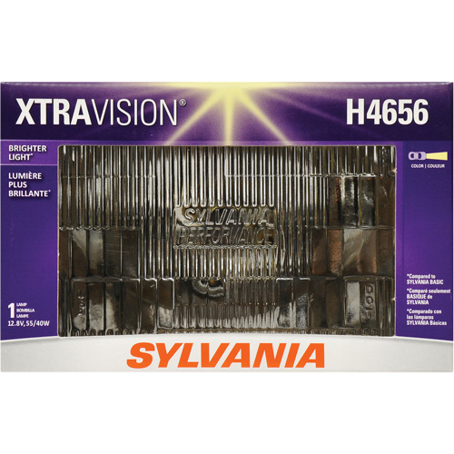 H4656 XtraVision&reg; Sealed Beam Headlight, Halogen, 35 W/55 W, Off White Meunier Outillage Industriel