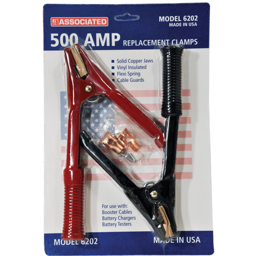 Pinces robustes de calibre professionel pour c&acirc;bles de d&eacute;marrage 500 A Meunier Outillage Industriel