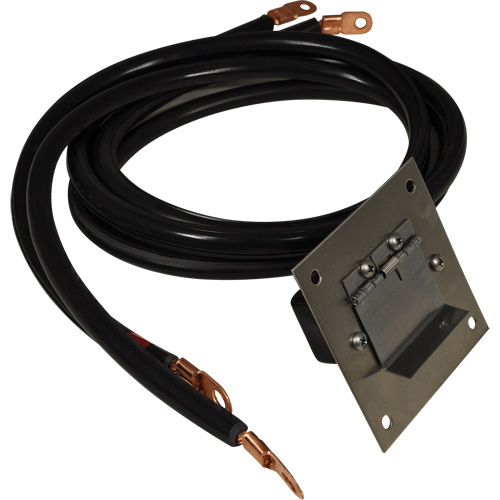 Panneau de douille polaris&eacute;e en acier inoxydable &agrave; brancher, 4 AWG, C&acirc;ble 5' Meunier Outillage Industriel