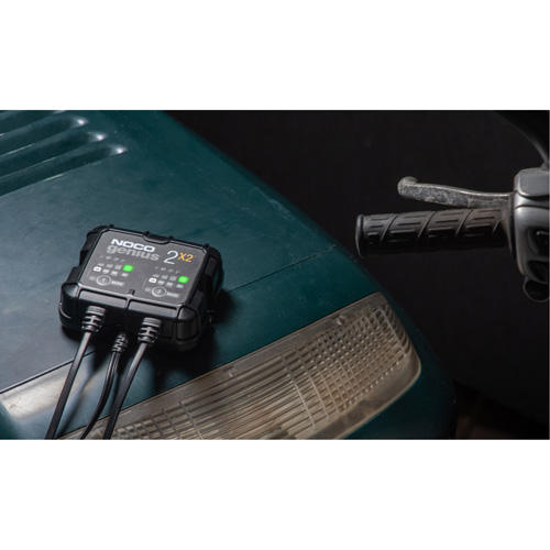 Genius&reg; 2X2 2-Bank, 4-Amp Battery Charger Meunier Outillage Industriel