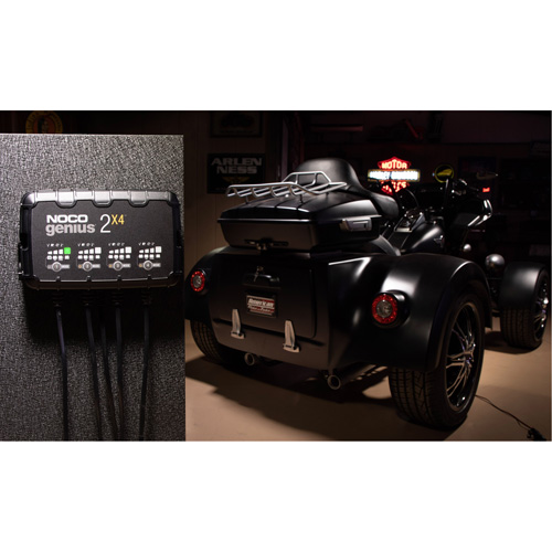 Chargeur de batterie 4 sorties de 8 A Genius 2X4 Meunier Outillage Industriel