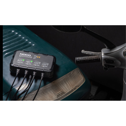 Chargeur de batterie 4 sorties de 8 A Genius 2X4 Meunier Outillage Industriel