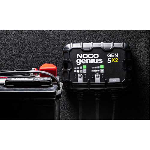 Chargeur de batterie embarqu&eacute; &agrave; 2 sorties de 10 amp&egrave;res Gen5X2 Genius Meunier Outillage Industriel