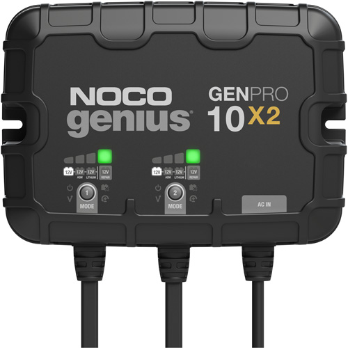 Genius&reg; GenPro10X2 2-Bank, 20-Amp On-Board Battery Charger Meunier Outillage Industriel