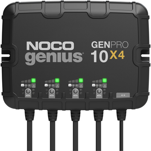 Chargeur de batterie embarqu&eacute; &agrave; 4 sorties de 40 amp&egrave;res GenPro10X4 Genius Meunier Outillage Industriel