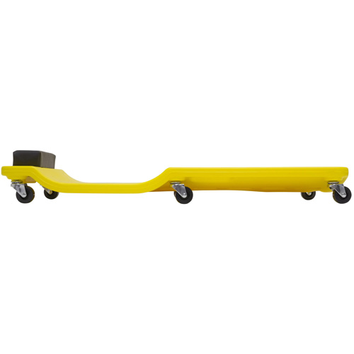 Yellow Low Profile Plastic Creeper Meunier Outillage Industriel