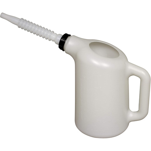 Oil Dispenser with White Spout, Plastic, 6 qt Capacity Meunier Outillage Industriel