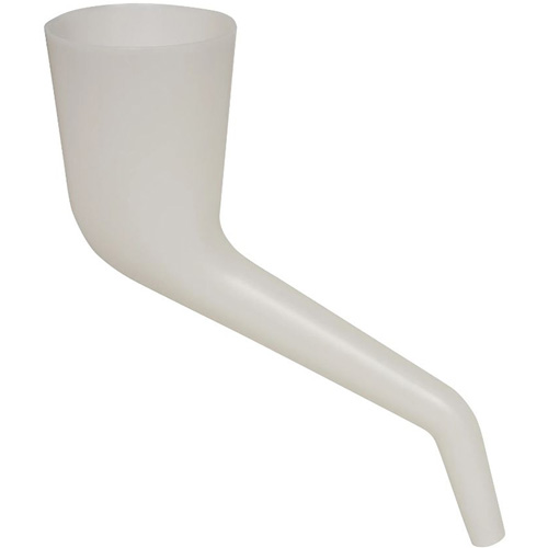 Entonnoir translucide &agrave; angle droit, Plastique Meunier Outillage Industriel