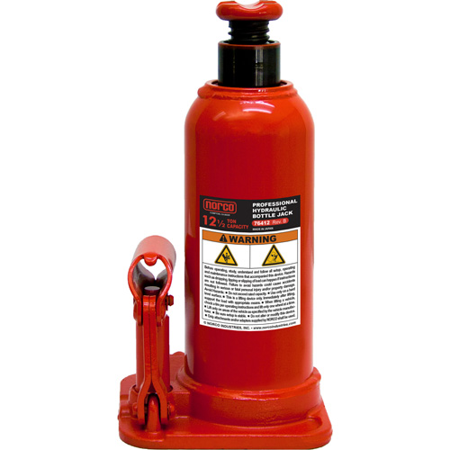 Bottle Jack, 12.5 Ton(s), Manual Hydraulic, 18-561/625" Raised Height Meunier Outillage Industriel