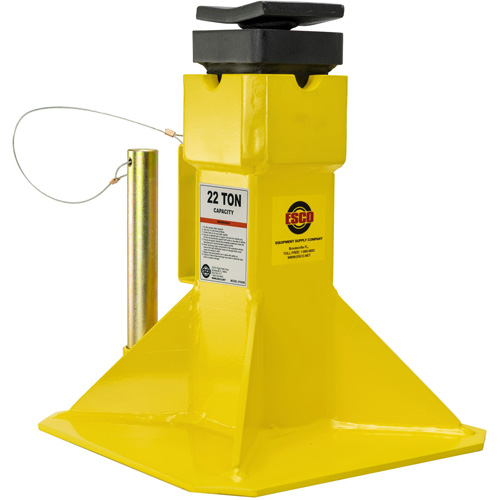 Jack Stands with Adjustable Screw Top Saddle, Locking Pin, 15-1/2" - 20-1/2" H Meunier Outillage Industriel