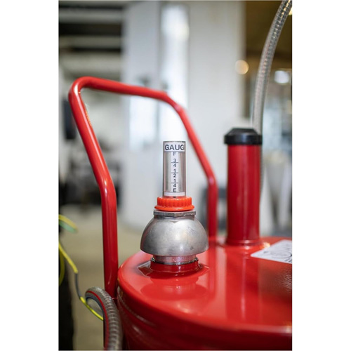 Chariot &agrave; carburant en acier de 25 gallons avec pompe rotative bidirectionnelle Meunier Outillage Industriel