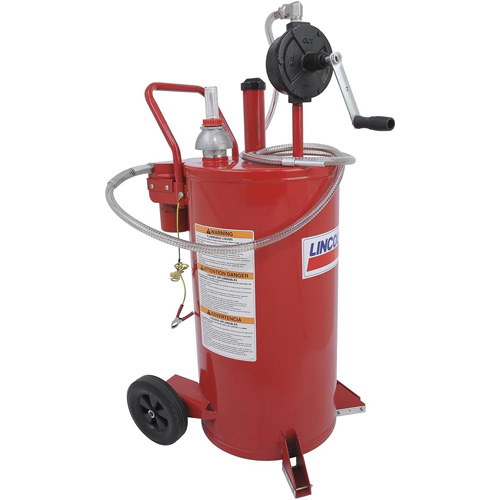 25-Gallon Steel Fuel Caddy with 2-Way Rotary Pump & Filter Meunier Outillage Industriel