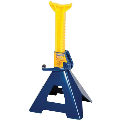 Jack Stand, Locking Handle/Ratchet, 6 tons Capacity, 25-1/4" H Meunier Outillage Industriel