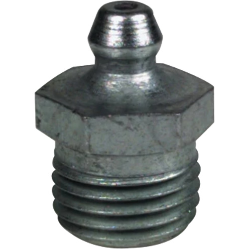 Raccord de graissage droit tr&egrave;s court, Acier, Filetage de 0,25 NPT Meunier Outillage Industriel