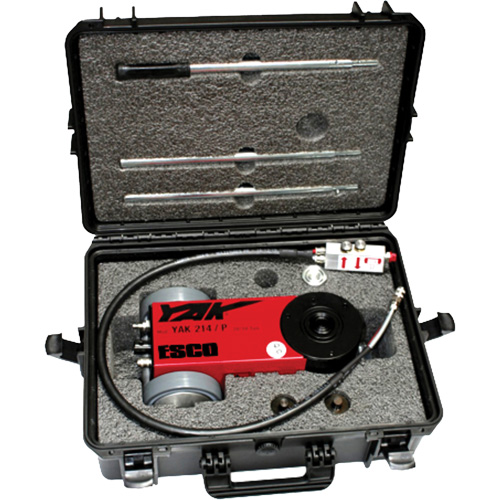 Cric portatif &agrave; 2 &eacute;tapes, 11 tonne(s)/22 tonne(s), Air comprim&eacute;/hydraulique Meunier Outillage Industriel