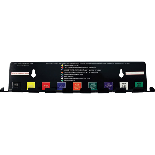Ensemble d'outils pour roue de secours 10 mcx Meunier Outillage Industriel