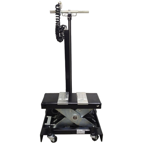 Low Profile Floor Service Jack, 12 Ton(s) Capacity, 7-1/2" Lowered, 15" Raised, Air Hydraulic Meunier Outillage Industriel