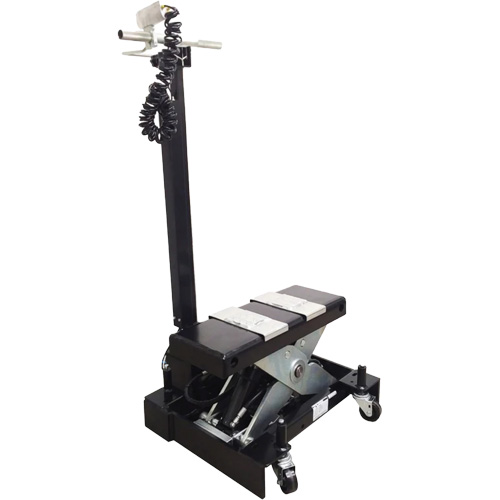 Low Profile Floor Service Jack, 12 Ton(s) Capacity, 7-1/2" Lowered, 15" Raised, Air Hydraulic Meunier Outillage Industriel
