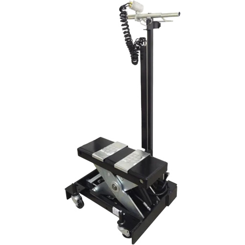 Low Profile Floor Service Jack, 12 Ton(s) Capacity, 7-1/2" Lowered, 15" Raised, Air Hydraulic Meunier Outillage Industriel
