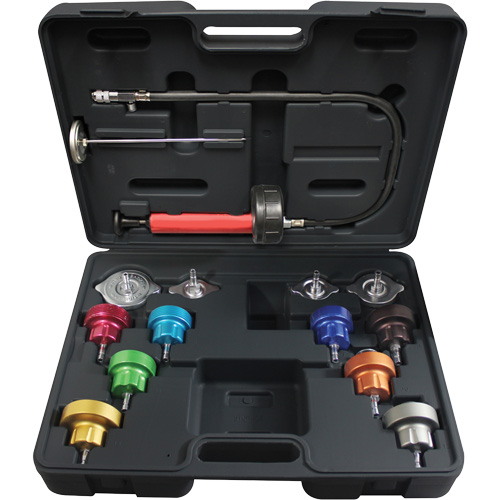 Trousse pour test de pression universel pour syst&egrave;me de refroidissement 14 mcx Meunier Outillage Industriel