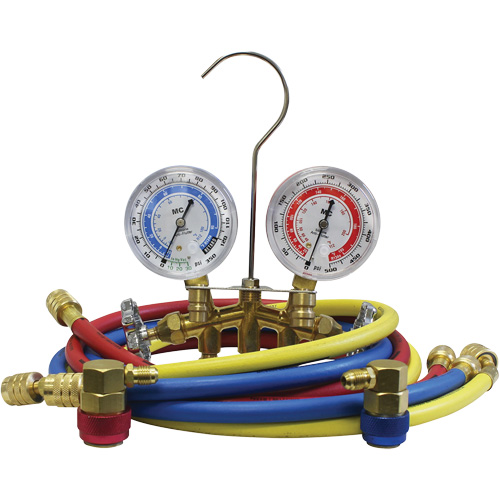 Automotive Manifold Gauge Set with Economy Couplers Meunier Outillage Industriel
