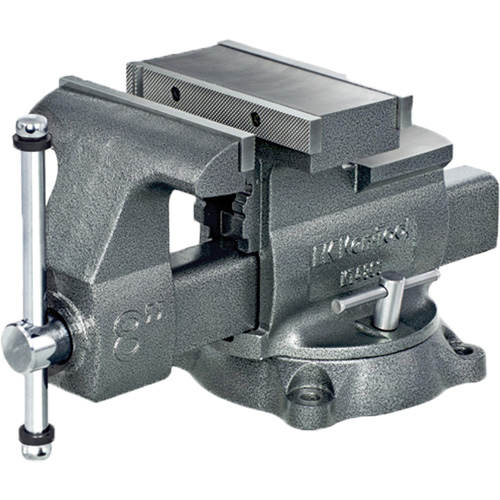 &eacute;tau r&eacute;versible pour m&eacute;canicien professionnel KT4800, Largeur des m&acirc;choires 8", Profondeur de la gorge 4-7/8", Base Pivotant Meunier Outillage Industriel