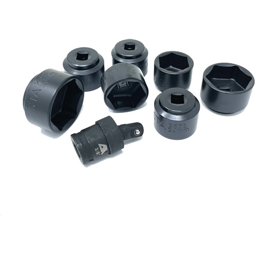 8 Pc. Extra-Low-Profile Oil Filter Socket Set Meunier Outillage Industriel