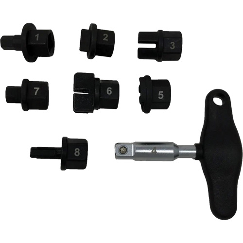 Trousse d'outils pour bouchons de vidange dhuile 8 morceaux Meunier Outillage Industriel
