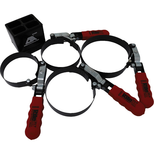 4 Pc. Oil Filter Wrench with Stand Meunier Outillage Industriel