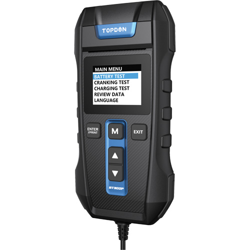 Testeur de batterie, de charge et de d&eacute;marrage BT300P avec imprimante Meunier Outillage Industriel