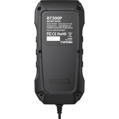 Testeur de batterie, de charge et de d&eacute;marrage BT300P avec imprimante Meunier Outillage Industriel