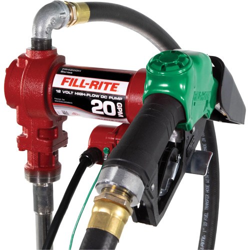 12V Fuel Transfer Pump with Nozzle Meunier Outillage Industriel