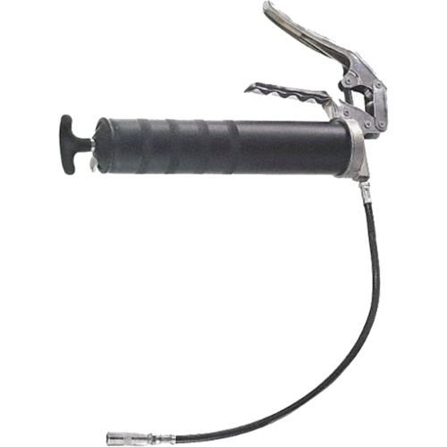 Pistolet &agrave; graisse robuste &agrave; poign&eacute;e pistolet avec rallonge de tuyau flexible, Capacit&eacute; 14 oz Meunier Outillage Industriel