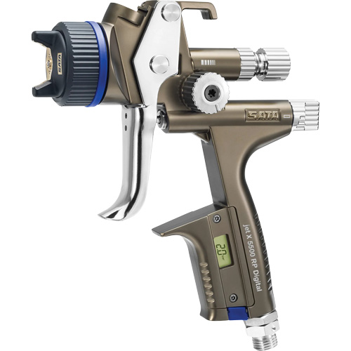 X5500 RP 1.3 O RPS D DIGI psi Premium Paint Spray Gun for Automotive Refinishing, 1/4" NPT Air Inlet, 10.24 CFM, 0.6 L/0.9 L Capacity, 0.17 PSI Meunier Outillage Industriel