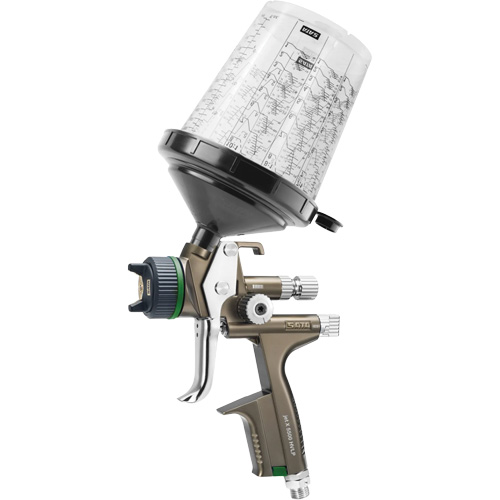 X5500 HVLP 1.3 I RPS D Premium Paint Spray Gun for Automotive Refinishing, 1/4" NPT Air Inlet, 15.19 CFM, 0.6 L/0.9 L Capacity, 0.17 PSI Meunier Outillage Industriel