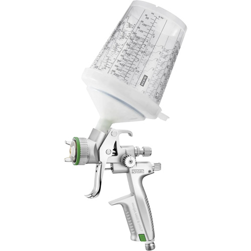 4400 B HVLP 1.2 SR 0.3 L RPS Premium Paint Spray Gun for Spot Repairs in Automotive Finishes, 1/4" NPT Air Inlet, 4.24 CFM, 0.3 L Capacity, 0.14 PSI Meunier Outillage Industriel