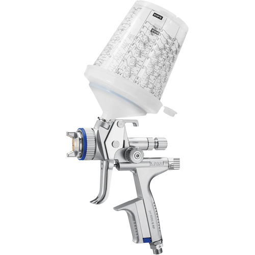 5000 B RP Nozzle 1.3 RPS Paint Spray Gun with Multi-Purpose Cup, 1/4" NPT Air Inlet, 10.24 CFM, 0.3 L/0.6 L/0.9 L Capacity, 0.17 PSI Meunier Outillage Industriel