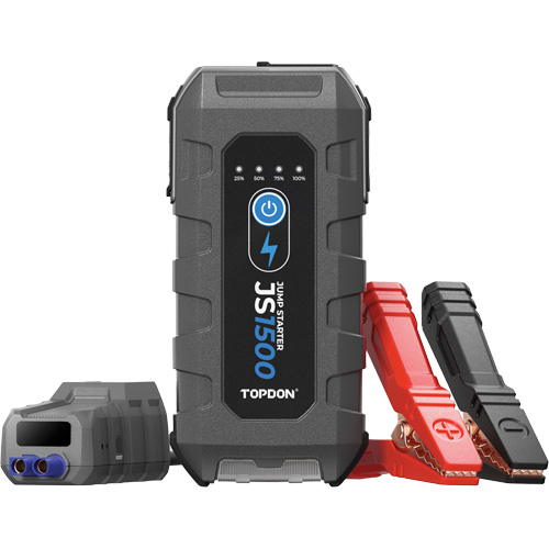 D&eacute;marreur d'appoint, survolteur, banque d'alimentation et lampe de poche JumpSurge1500 Meunier Outillage Industriel