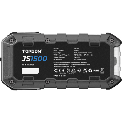 D&eacute;marreur d'appoint, survolteur, banque d'alimentation et lampe de poche JumpSurge1500 Meunier Outillage Industriel